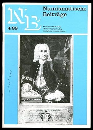 Numismatische Beiträge 1988. (nur) Heft 4. Arbeitsmaterial für die Fachgruppen Numismatik des Kul...