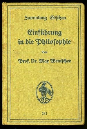 Einführung in die Philosophie. Sammlung Göschen 281.