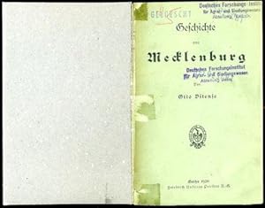 Imagen del vendedor de Geschichte von Mecklenburg. Allgemeine Staatengeschichte 3. Deutsche Landesgeschichten 11. a la venta por Antiquariat Liberarius - Frank Wechsler