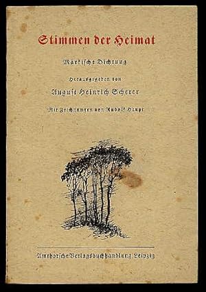 Seller image for Stimmen der Heimat. M�rkische Dichtung. for sale by Antiquariat Liberarius - Frank Wechsler