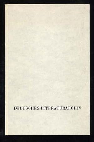 Seller image for Das Deutsche Literaturarchiv in Marbach. Zur Erffnung des Neubaus am 16. Mai 1973 von Bernhard Zeller. Marbacher Schriften 5 for sale by Antiquariat Liberarius - Frank Wechsler