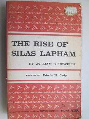Image du vendeur pour The Rise of Silas Lapham (Riverside editions) mis en vente par Goldstone Rare Books