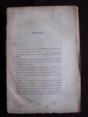 Imagen del vendedor de Mmoires, documents et crits divers laisss par le Prince de Metternich - T.1 a la venta por Librairie Ancienne Zalc