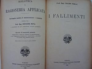 Immagine del venditore per I FALLIMENTI Biblioteca di Ragioneria Applicata venduto da Historia, Regnum et Nobilia