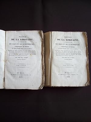 Notice de la Lorraine qui comprend les Duchés de Bar et de Luxembourg, l'électorat de Trèves, les...