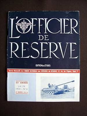 L'officier de réserve - N°6 1954