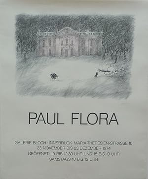 Ausstellungs-Plakat. Galerie Bloch, Innsbruck. Tiefdruck.