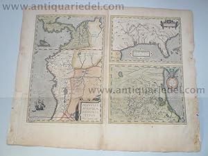 Florida,Mexico,Peru, map, Ortelius Abraham, anno 1603, contempor
