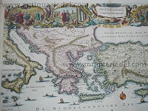 Eastern Mediterranean, Cyprus, anno 1730, old colours