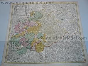 Seller image for Saxoniae,map,Homann Heirs, 1734 for sale by Hammelburger Antiquariat