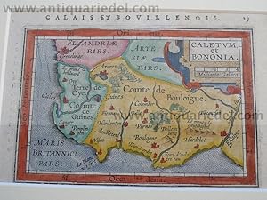 Caletvm/Calais,anno 1600, map, Ortelius A., Atlas minor