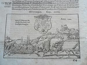 Ellwangen/Jagst,anno 1570, Münster S., woodcut