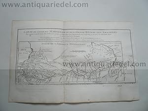 Imagen del vendedor de Amazonas, anno 1760, map, Bellin a la venta por Hammelburger Antiquariat