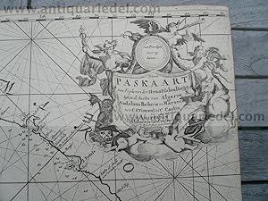 Image du vendeur pour Paskaart/Straat Gibraltar, anno 1715, van Keulen, map mis en vente par Hammelburger Antiquariat