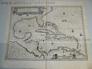 America-West Indies, anno 1638, map, Janssonius J.