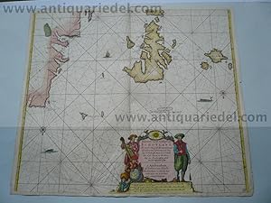 Image du vendeur pour Scotland/Westcoast, anno 1712, J. van Keulen map, coloured mis en vente par Hammelburger Antiquariat