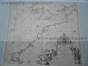 Image du vendeur pour Cornwall, Westcoast, anno 1715, J.van Keulen, map mis en vente par Hammelburger Antiquariat
