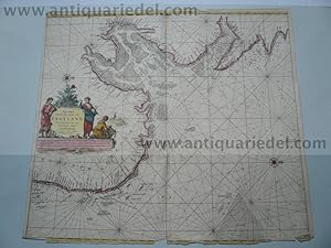 Seller image for Mer du Nord Europe. England, Hull, anno 1715, Van Keulen map-scarce for sale by Hammelburger Antiquariat