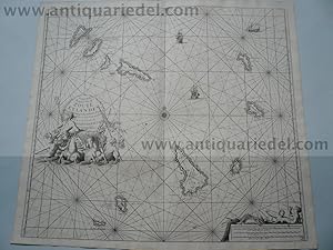 Image du vendeur pour Cape Verde, anno 1715, map van Keulen mis en vente par Hammelburger Antiquariat