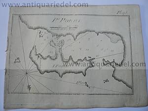 Poros Isle, Greece, anno 1795, Roux J.