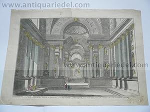 Bild des Verkufers fr Roma, temple antique, anno 1780, optical print, Daumont zum Verkauf von Hammelburger Antiquariat