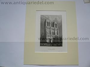 Paris-Notre Dame, anno 1850, steelengraving