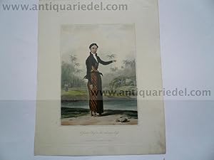 Bild des Verkufers fr Java, clothing/costumes, anno 1817, aquatinta zum Verkauf von Hammelburger Antiquariat