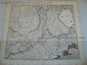 Bild des Verkufers fr Geldria/Zutphania map, anno 1680, Danckerts Justus, scarce map zum Verkauf von Hammelburger Antiquariat