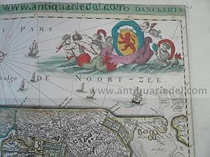 Hollandiae Comitatus, map, anno 1680, Danckerts J., scarce