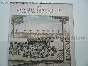 Bild des Verkufers fr Indonesia, military council, Th.de Bry anno 1612 zum Verkauf von Hammelburger Antiquariat