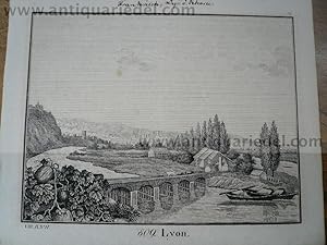 Lyon, anno 1830, lithograph