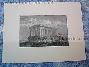 Athen, Theseus-Tempel, anno 1850, steelengraving