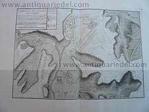 Bild des Verkufers fr Mulhouse/Mlhausen, combat 29.12.1674, map, Beaurain zum Verkauf von Hammelburger Antiquariat