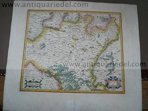 Thuringia/Thüringen, anno 1630, Mercator/Hondius, altkoloriert