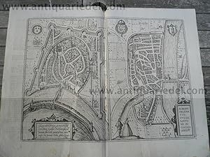 Grenoble+Romans-sur-Isere, anno 1585, Braun-Hogenberg