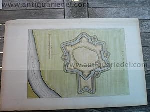 Image du vendeur pour Bderich (BVRICK)-Wesel, anno 1700, Grundriss, Blaeu mis en vente par Hammelburger Antiquariat