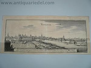 Toulouse, anno 1660, Merian M., copperengraving