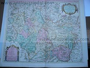 Seller image for Diocese of Toul, Lorraine, anno 1745, map by Covens & Mortier for sale by Hammelburger Antiquariat