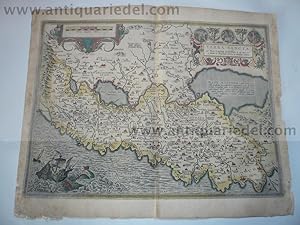 TERRA SANCTA, map Ortelius A., anno 1603, cont.coloured