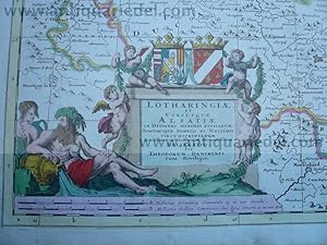 Lorraine/Alsace/Wirtenbergi, anno 1690, Th.Danckerts, scarce map
