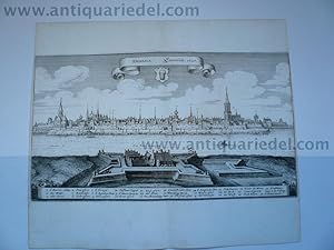 Emmerich/Rhein, Panorama, Merian, anno 1650