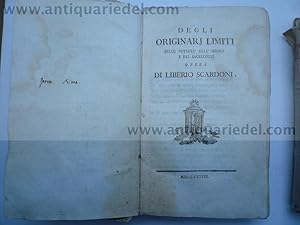 Degli Originarj limiti, Angiolo Francissini, anno 1788