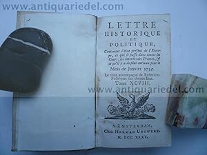 Lettres Historiques, tome XCVIII, Desbordes, 1735