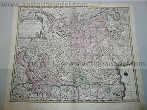 Mediolanensis,Venetia,map,Seutter anno 1720,old coloured