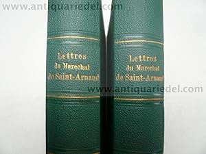 Bild des Verkufers fr Lettres du Marechal de Saint-Arnaud, 1855, 2 vols., ROYAL PROVEN zum Verkauf von Hammelburger Antiquariat