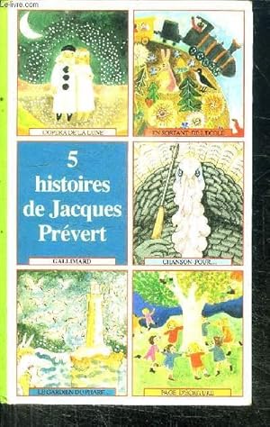 Image du vendeur pour 5 HISTOIRES DE JACQUES PREVERT mis en vente par Le-Livre
