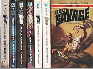 "ALL-NEW DOC SAVAGE ADVENTURES" SERIES 7 VOLUMES: Python Isle / White Eyes / The Frightened Fish ...