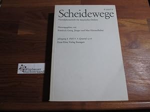 Imagen del vendedor de Scheidewege. Jahresschrift fr skeptisches Denken. Jahrgang 6, Heft 4. 1976 a la venta por Antiquariat im Kaiserviertel | Wimbauer Buchversand