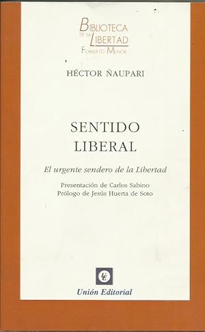 Bild des Verkufers fr SENTIDO LIBERAL zum Verkauf von Librovicios