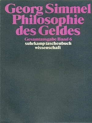 Bild des Verkufers fr Philosophie des Geldes zum Verkauf von Librodifaccia